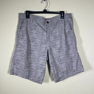 Hawke & Co. Men's Gray Black Heathered Performance Sportswear Shorts Outdoor 32